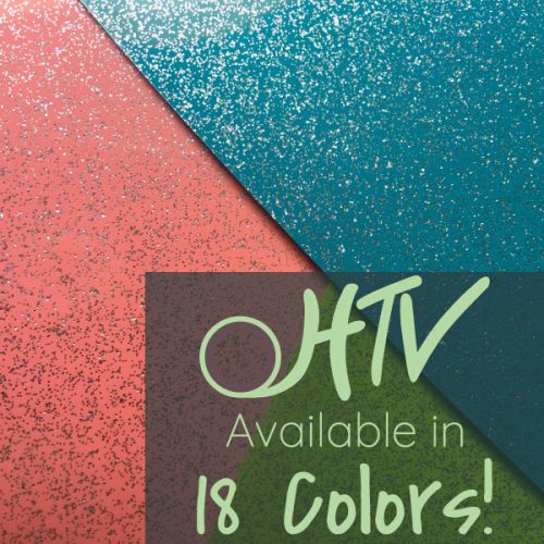 The store image for ThermoFlex® Metal Flake- it shows three sheets of HTV and advertises there are 18 colors of ThermoFlex® Metal Flake HTV