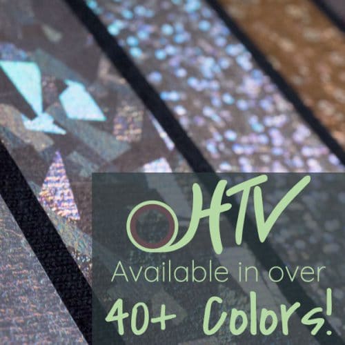 The store image for DecoFilm® Soft Metallics - it shows a close up of DecoFilm® Soft Metallics and advertises there are over 40 colors of DecoFilm® Soft Metallics HTV