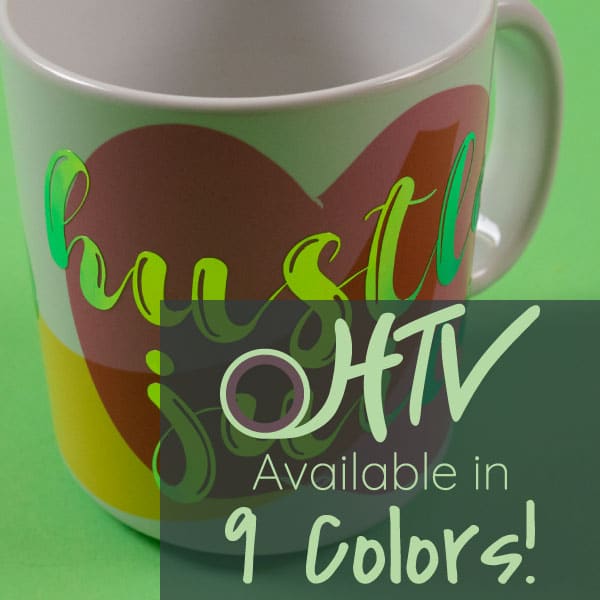 The store image for Chameleon SpecialtyPSV™ - it shows a mug with the word "hustle juice" and advertises there are 9 colors of Chameleon SpecialtyPSV™