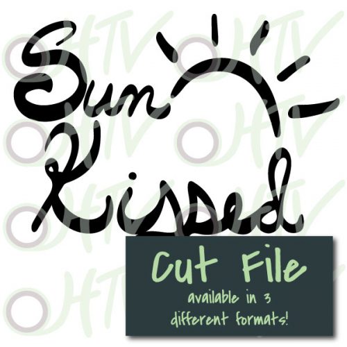 The store image for the Sun Kissed cut file- this cut file is available in PNG, SVG, and Studio3 formats