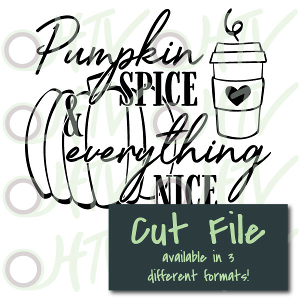 Pumpkin Spice Cut File