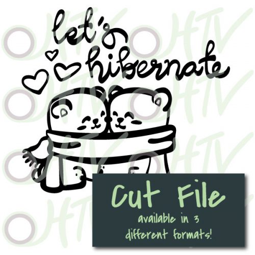 The store image for the Let's Hibernate cut file- this cut file is available in PNG, SVG, and Studio3 formats