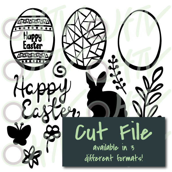 Happy Easter Pack Cut File